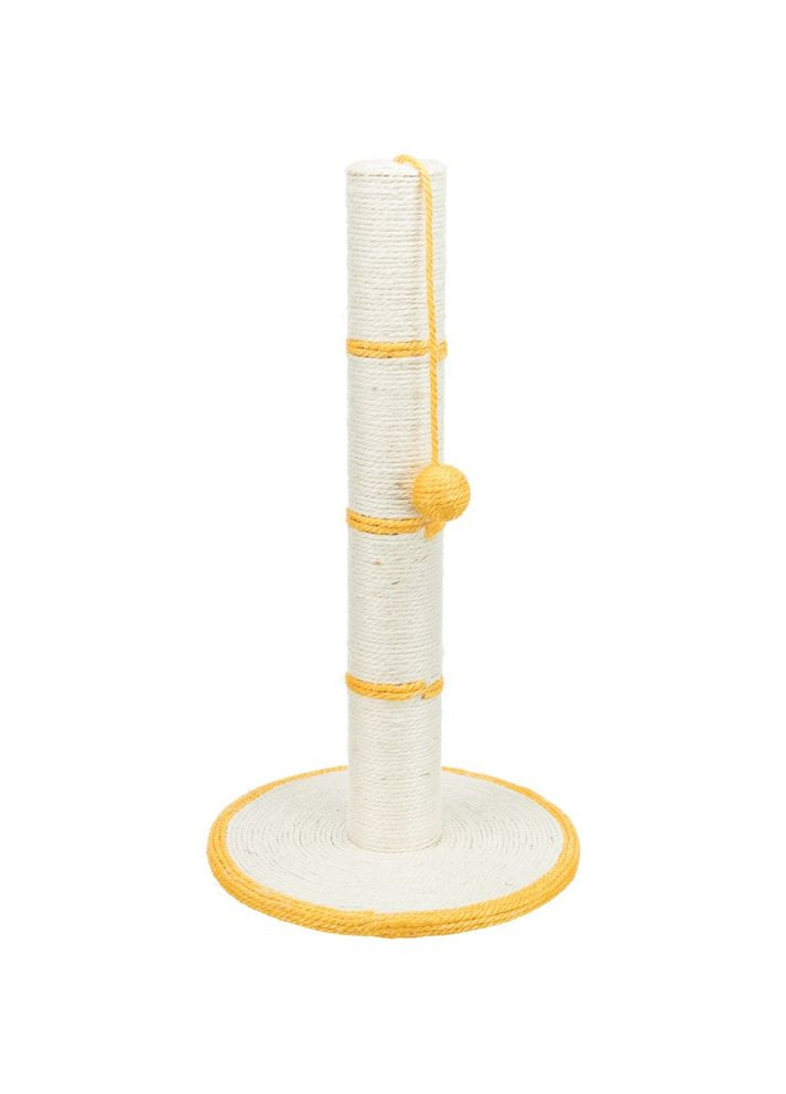 Царапка с игрушкой на веревке для кошек столбик, 35х62 см (сизаль) Trixie (362701027)