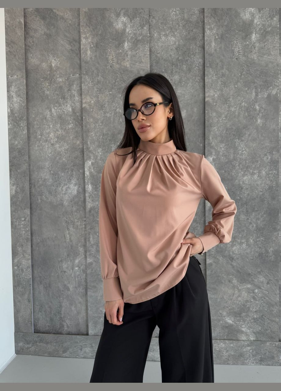 Бежевая женская блузка FINO Mode