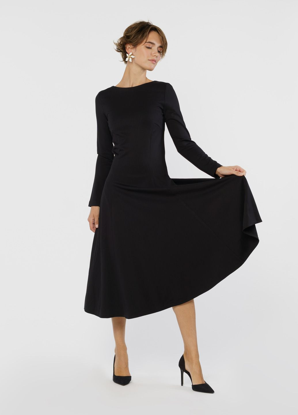 Чорна кежуал сукня жіноча чорна Arber
