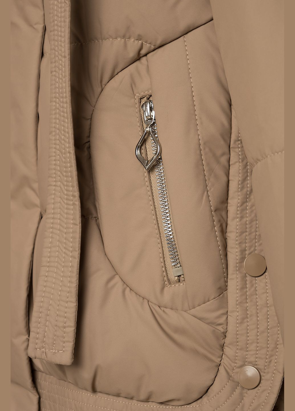 Бежевая демисезонная куртка для девочки цвет бежевый cb-00269474 Mingyingfushi