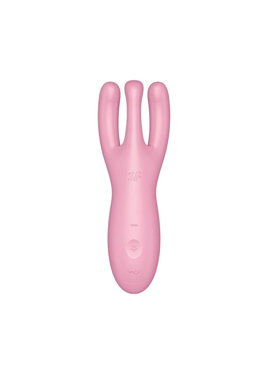 Кліторальний смарт вібратор Threesome 4 Pink з трьома пальчиками CherryLove Satisfyer (283251349)