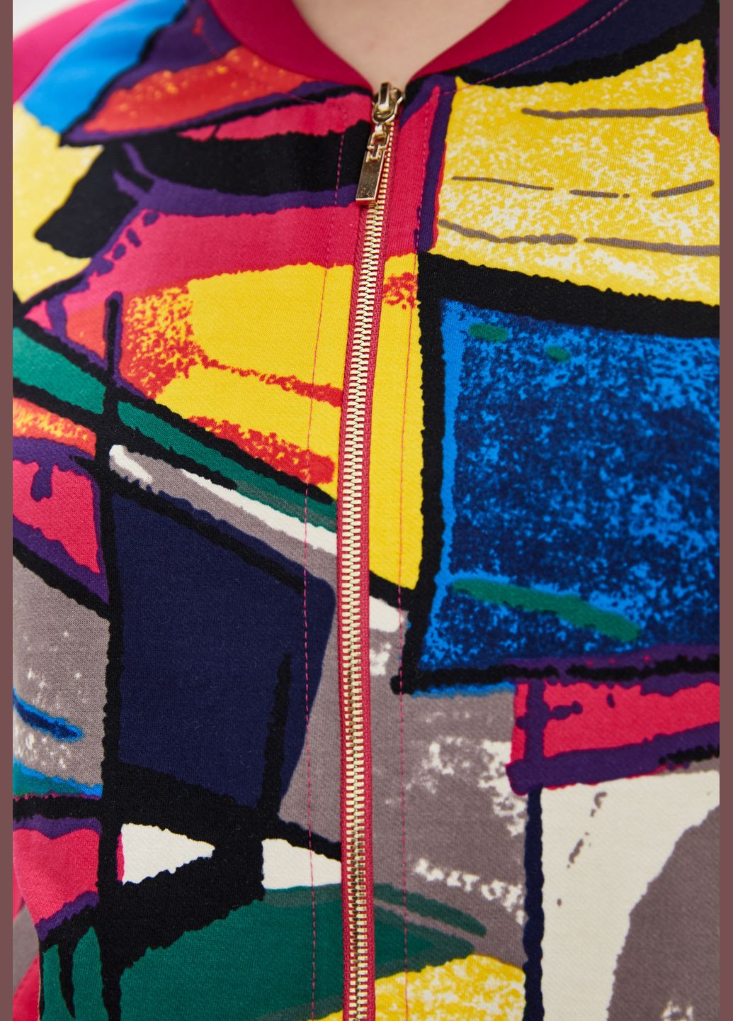 Женский спортивный костюм цвета фуксии с ярким принтом. ORA (282737188)
