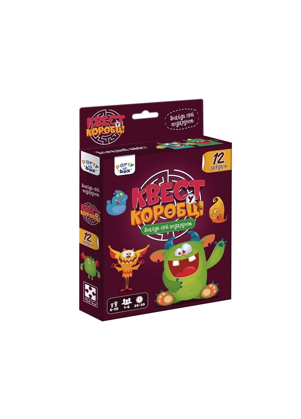 Настільна гра "Квест у коробці. Монстри" VT5902-02 Vladi toys (325471118)
