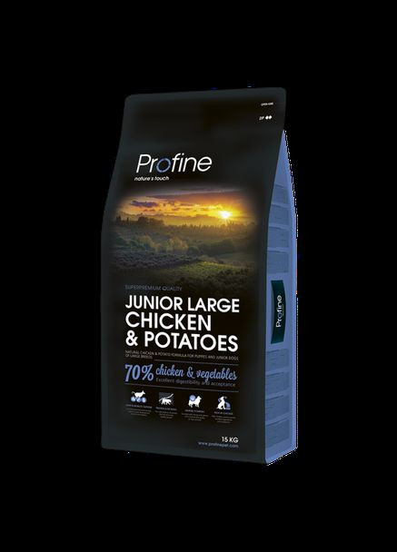 Сухий корм Junior Chicken & Potatoes 15 kg (д/цуценят та юніорів великих порід) Profine (293408205)