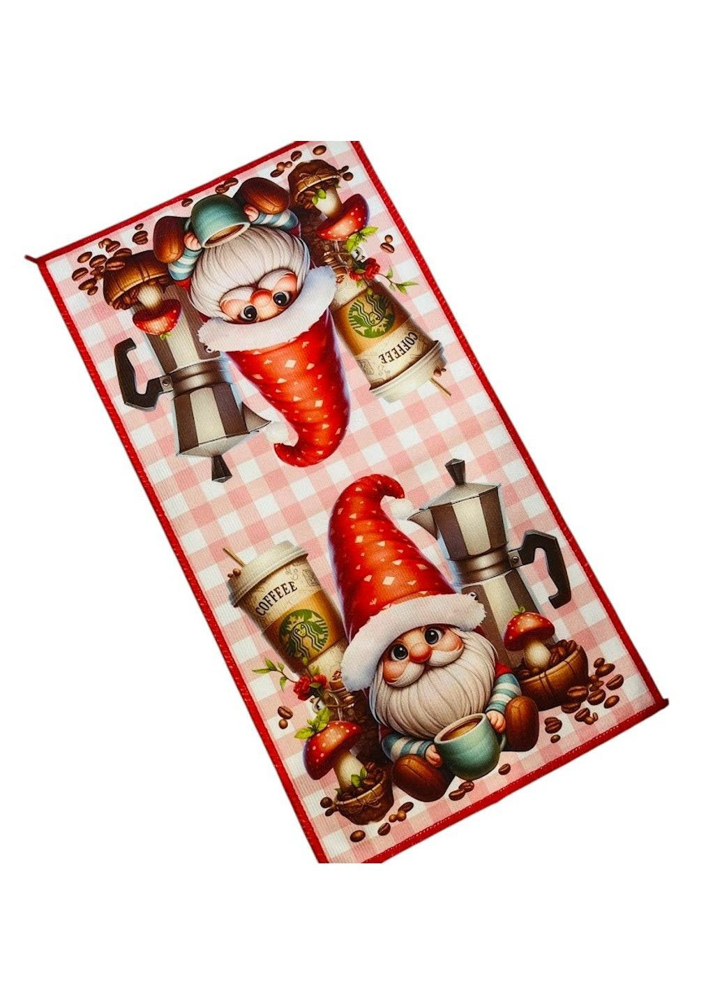 Рушник кухонний з мікрофібри, 25*50 см, арт 019139, 1 шт No Brand комбінований