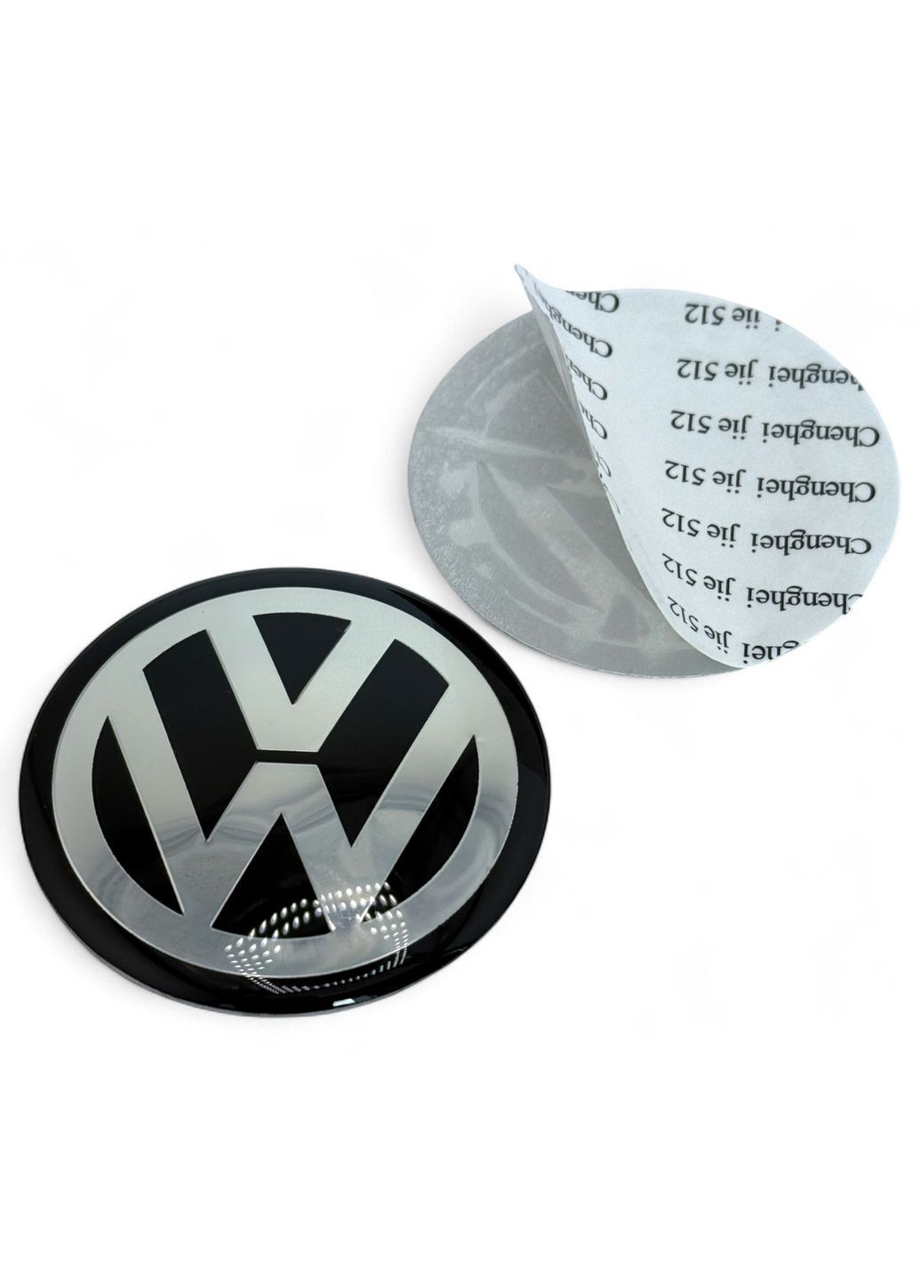 Наклейка с логотипом Вольцваген 65 мм алюминий + эпоксид 4 штуки. No Brand (364957868)