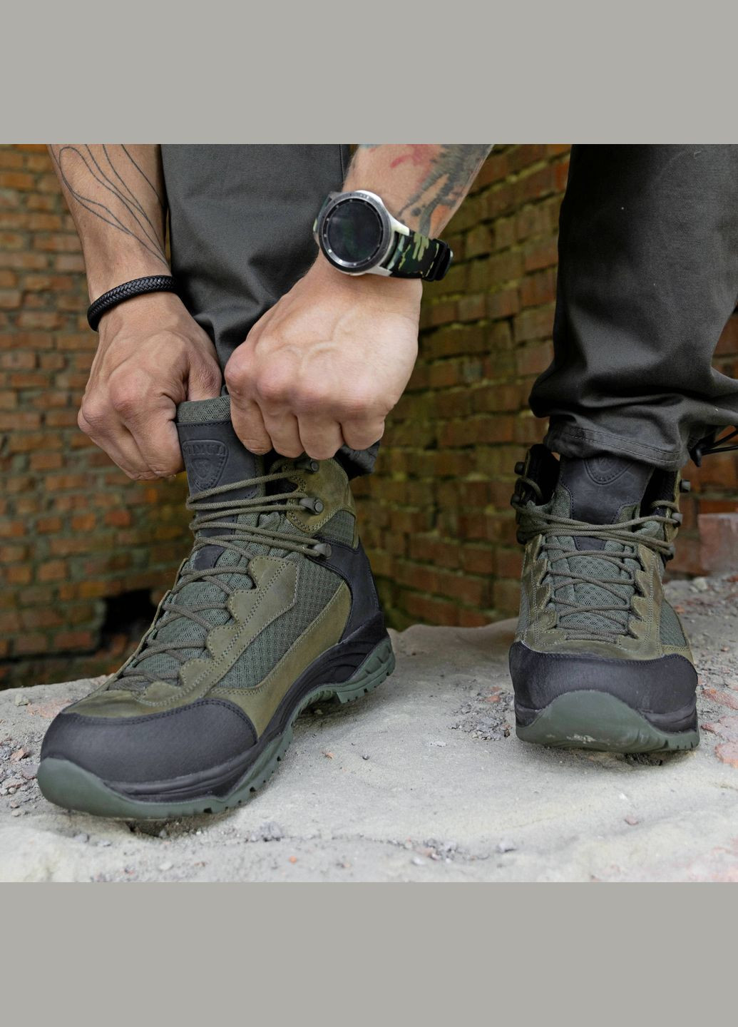 Шкіряні Демісезонні Жіночі Берці Тактичні. 36-46р Олива. Витримують постійні навантаження! STDF-2129 No Brand (301138810)