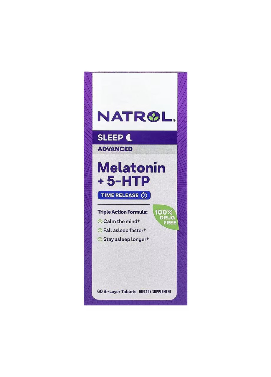 Advanced Sleep Melatonin - 60 tabs Natrol (369398179)