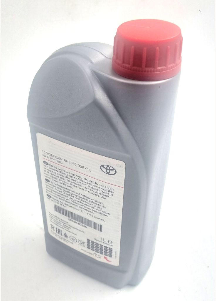 Оригинальная синтетическая моторная смазка Тойота 5W-40 08880-80836 1л Toyota (345737615)