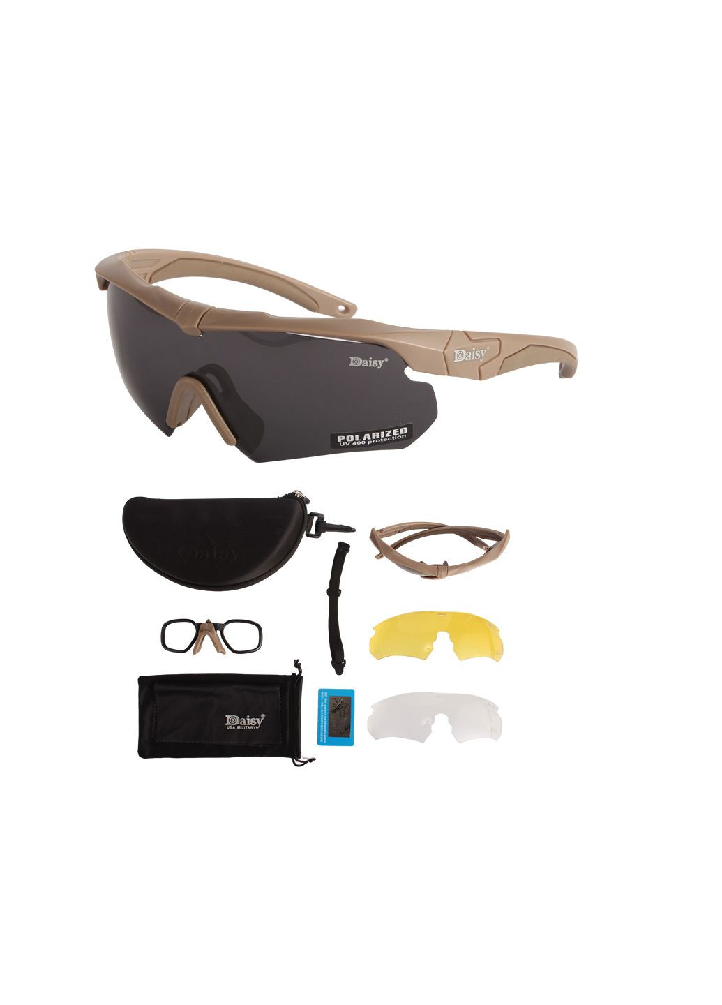 Тактичні окуляри X10, окуляри,койот, з поляризацією Daisy (280826689)
