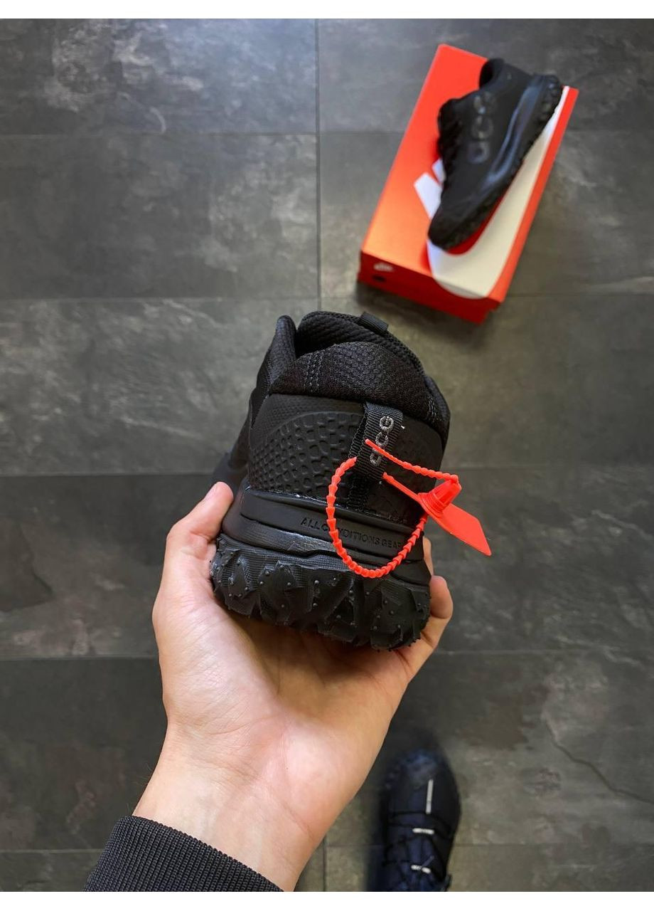 Черные демисезонные кроссовки мужские nike acg mountain fly 2 black v2 найк асж маунс флай No Brand