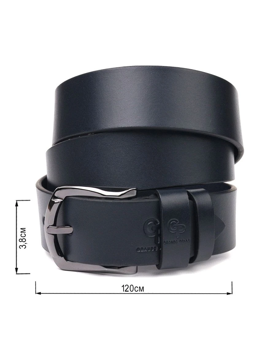 Практичний ремінь для чоловіків із натуральної шкіри 21471 Синій Grande Pelle (392289351)