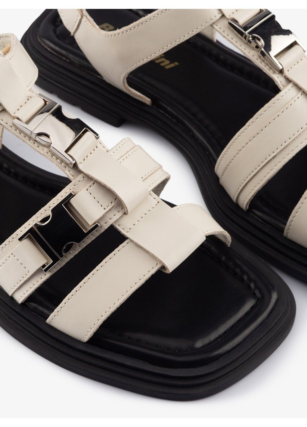 Бежевые женские босоножки 1101048 Berisstini с ремешком