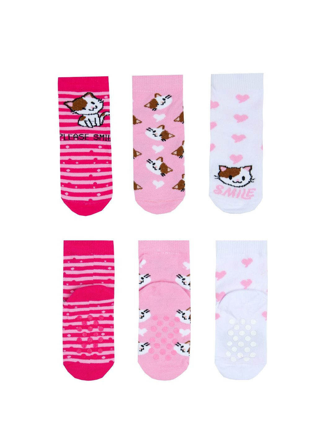 Носки детские демисезонные для девочки с тормозами NSD-1002 (комп.6 пар) GABBI (351781399)