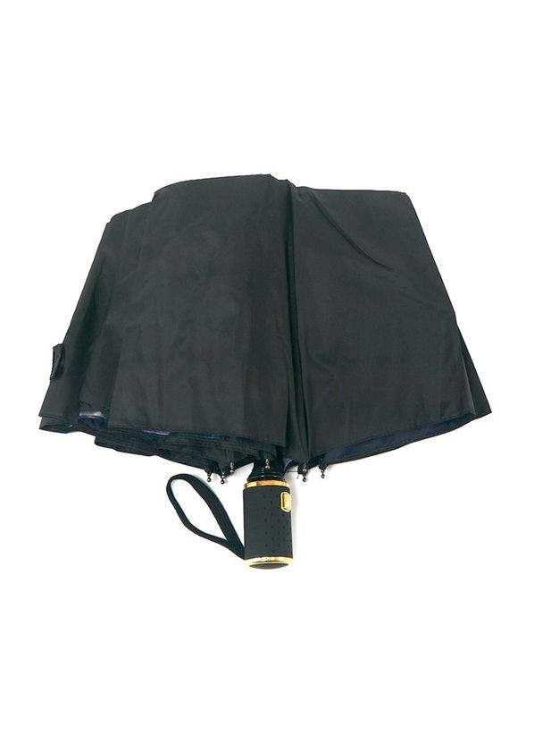 Чорна парасоля напівавтомат romeat tr3239 жіноча на 9 спиць з подвійним куполом і квітковим принтом чорний середня система антивітер (300687777)