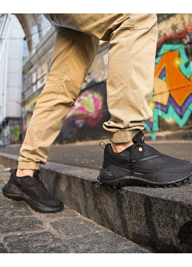 Чорні Осінні термо кросівки reebok zig kinetica No Brand