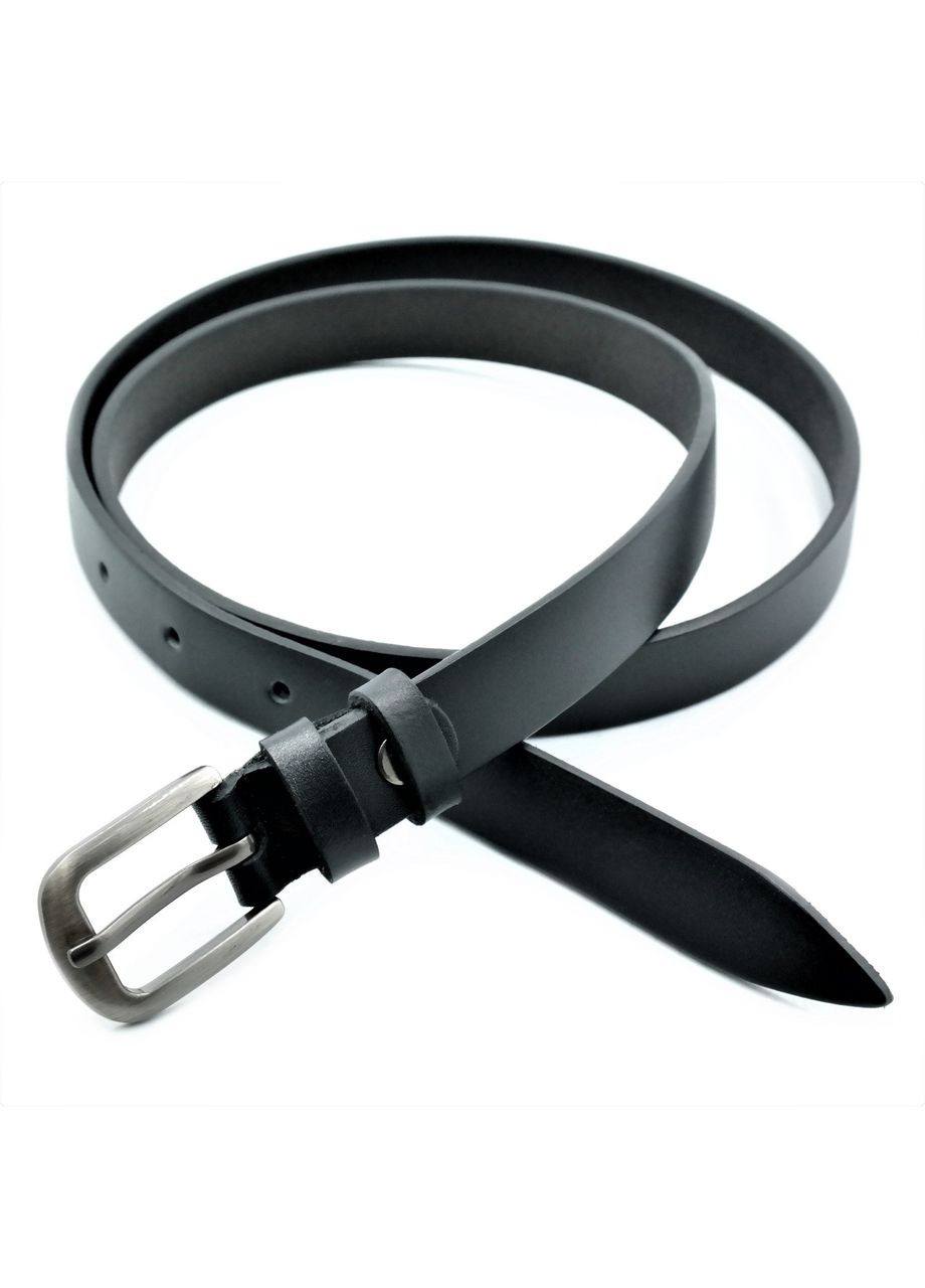 Жіночий ремінь чорний натуральна шкіра ProDobro (364671940)