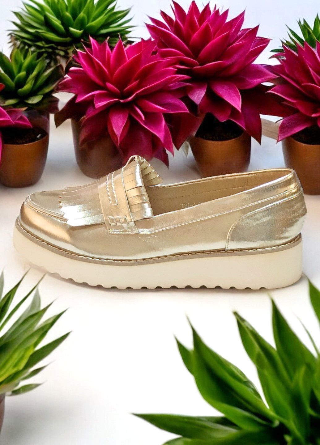 Kamengsi Лоферы на платформе для женщины 30 золотые лоферы золотой з искусственная кожа, — демисезон (299153834)