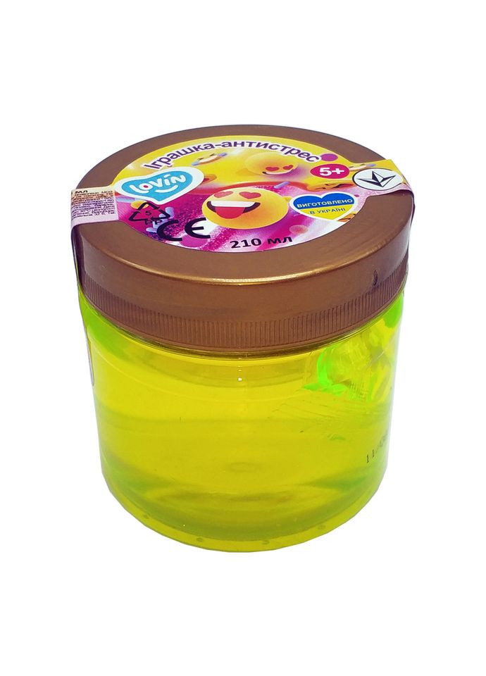 Іграшка-антистрес Slime time ТМ 80142 210 мл Жовтий Lovin (302820334)