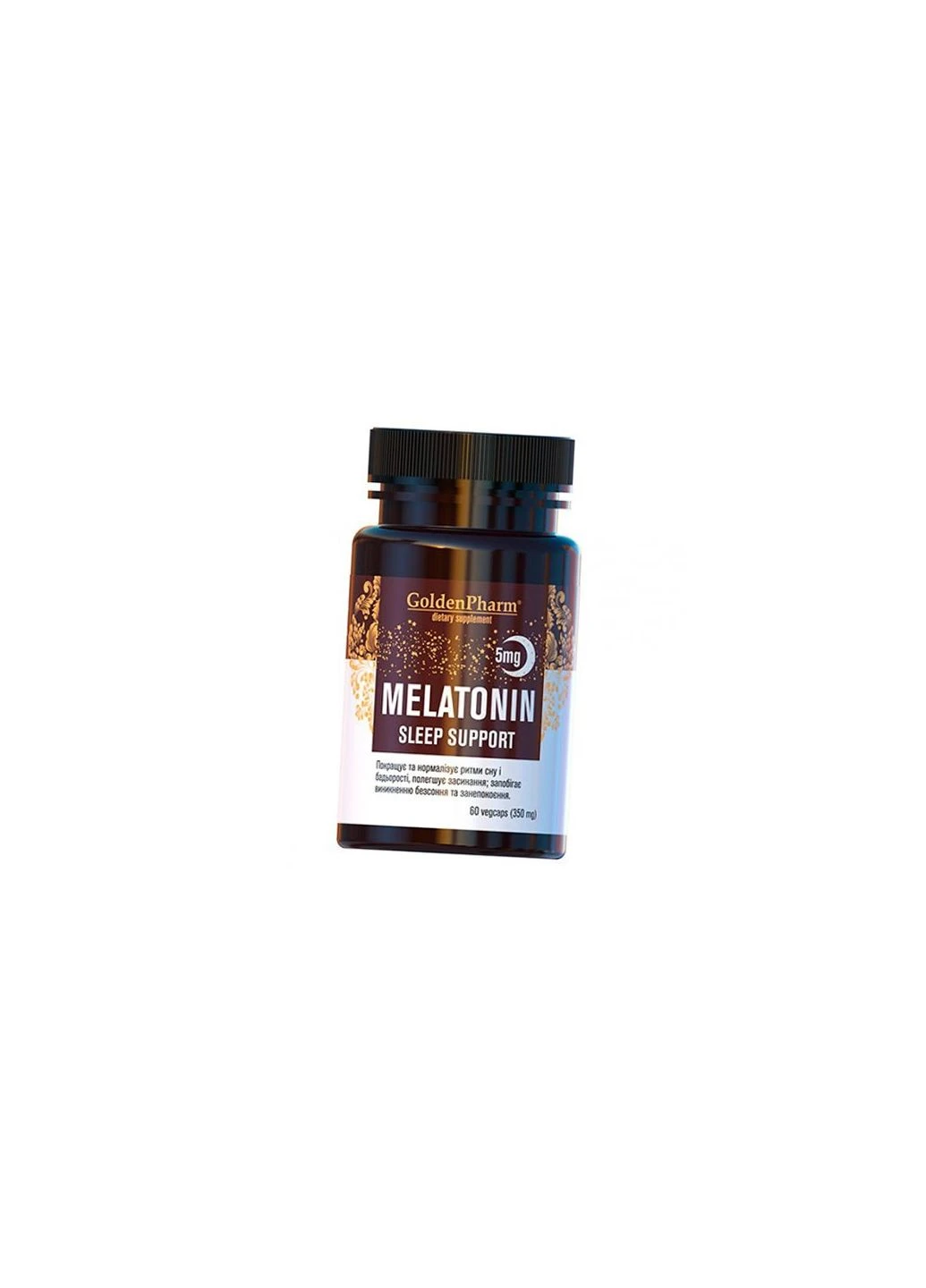 Мелатонін з Гліцином, Melatonin Sleep Support 5, 60вегкапс (72519002) Golden Pharm (322731331)
