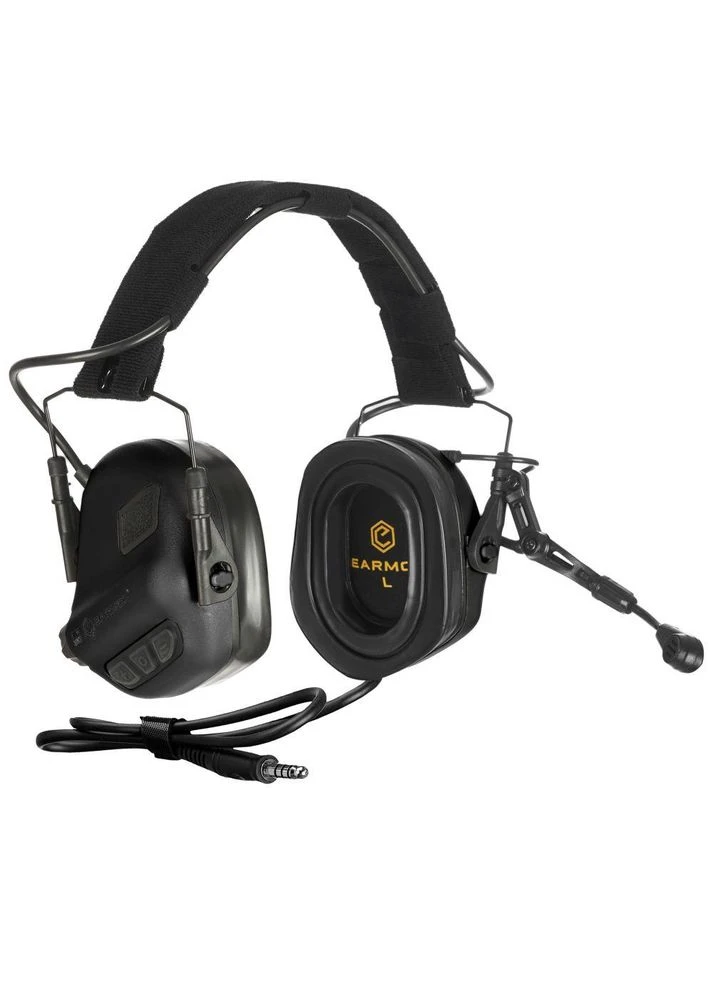 Активні захисні навушники M32 Plus (BK) Black з гарнітурою (M32-BK Plus) Earmor (314812074)