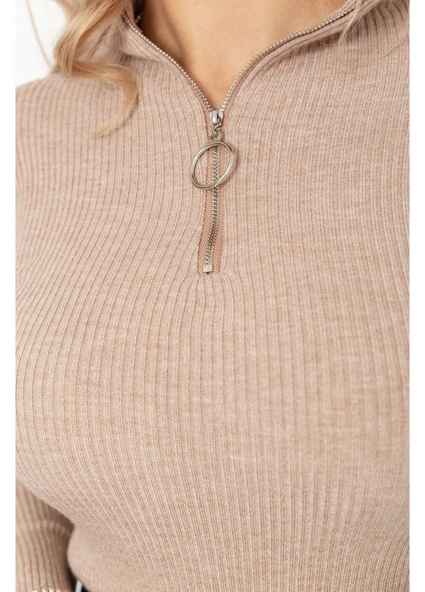 Кофта жіноча на блискавці в рубчик, 204R041 Ager (362538683)