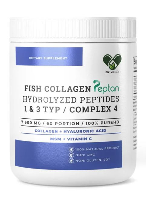 Fish Collagen Complex 4 (1&3 TYPE) 456 g /60 servings/ Pure En`vie Lab (302653994)