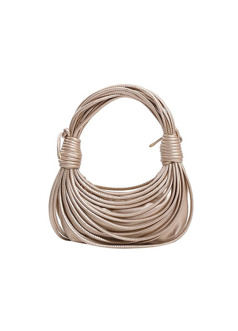 Жіноча сумка хобо багет 10405 через плече золота No Brand (313235528)