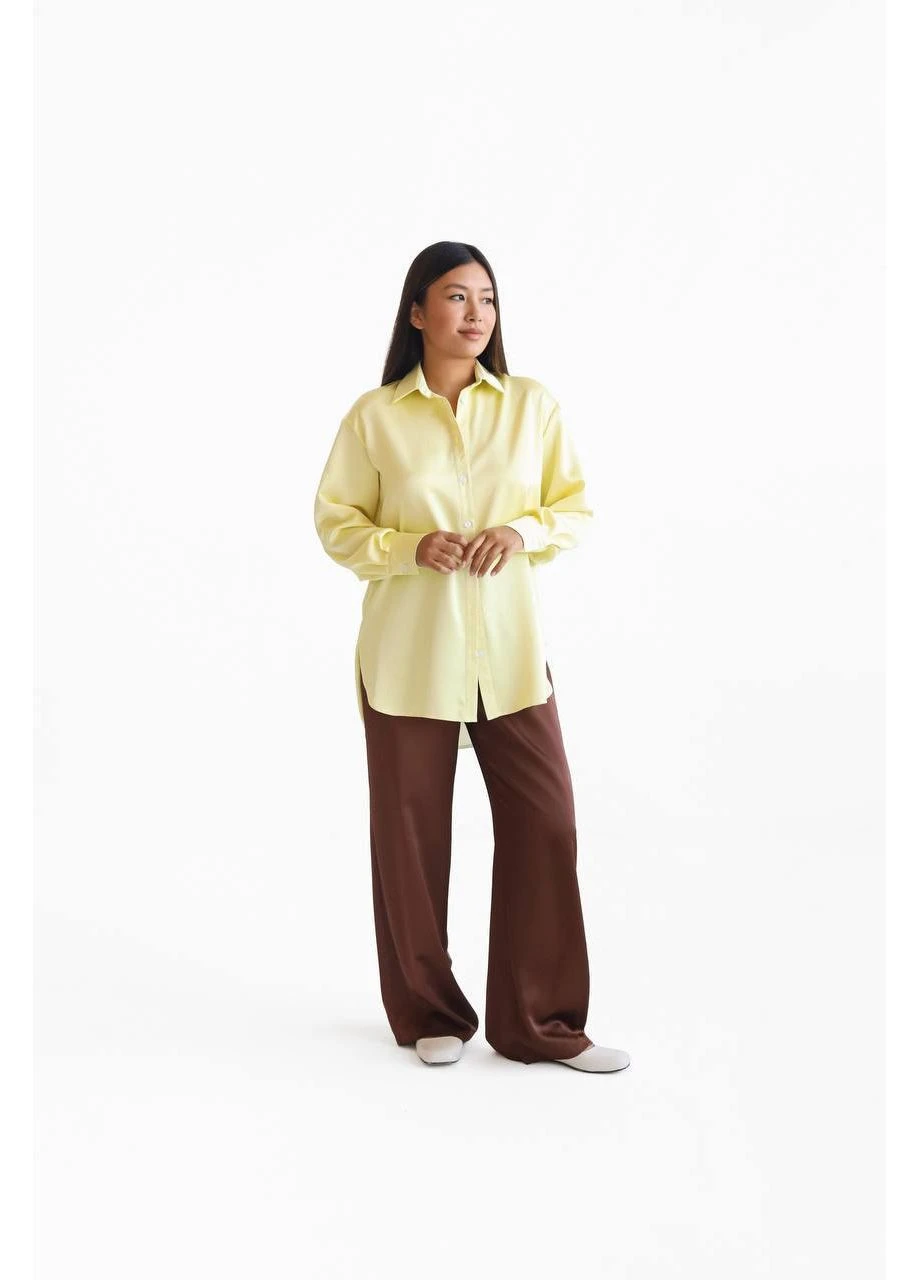 Сорочка oversize з атлас-сатину — ЗАМІРИ В ОПИСІ GD/GL Модний простір (379408021)