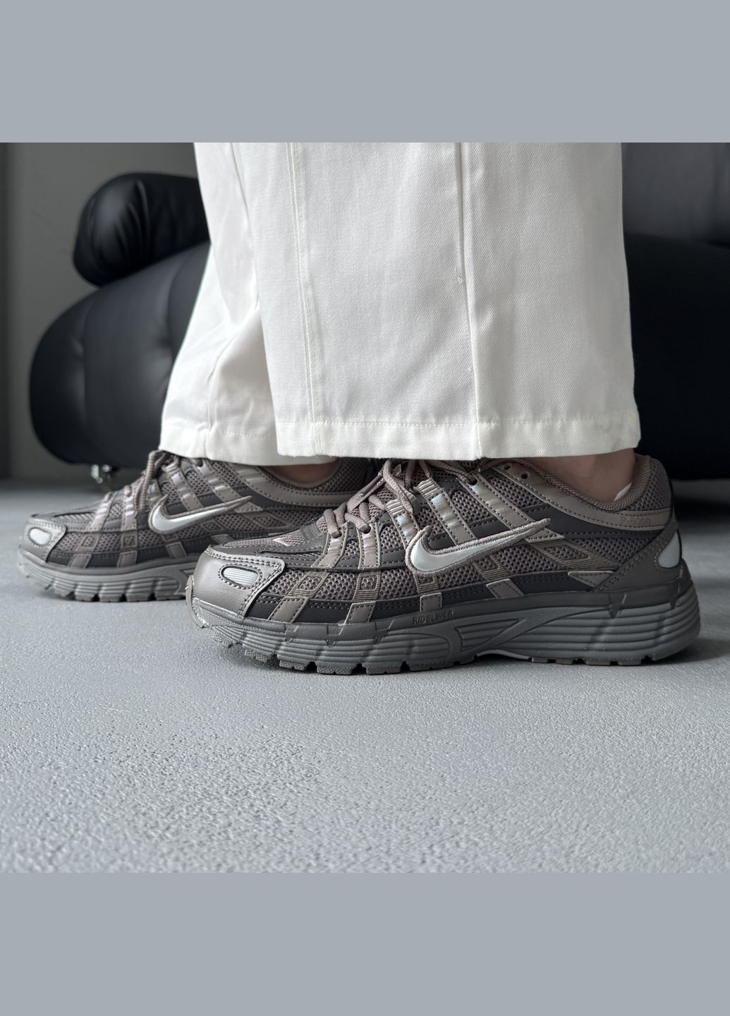 Коричневые демисезонные кроссовки мужские и женские nike p-6000 brown | найк р-6000 коричневые No Brand