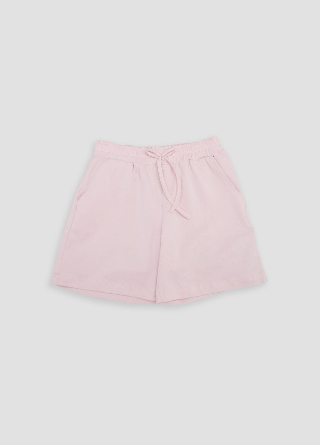 Белый летний костюм с шортами для девочки цвет белый цб-00242438 Miss Feriha