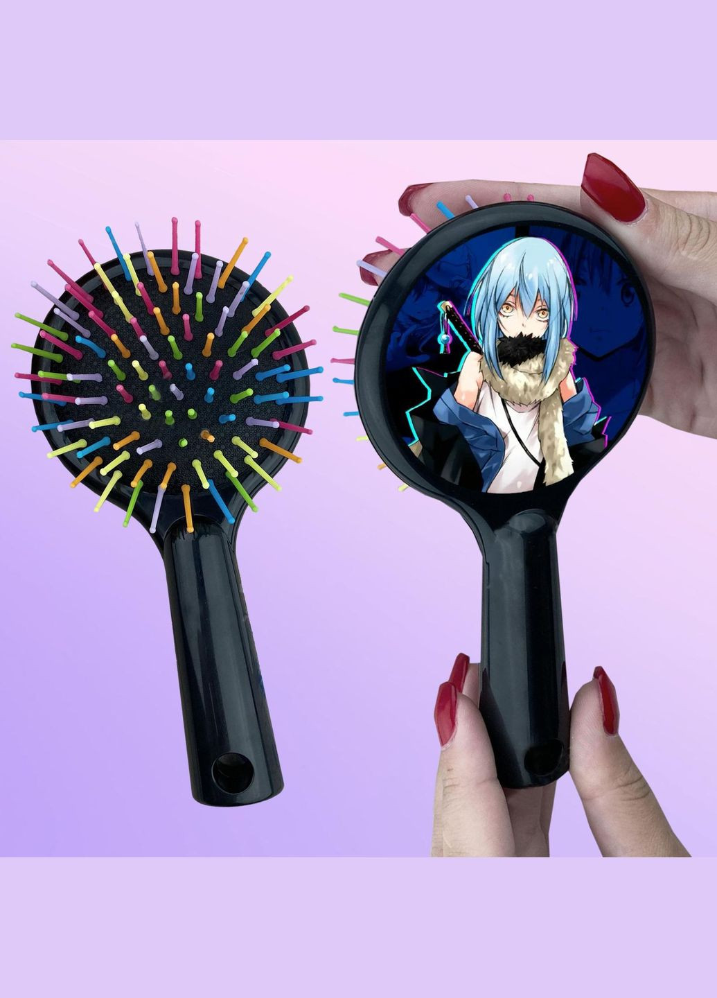 Расческа для волос Аниме О моем перерождении в слизь #0003 черный No Brand (315042230)