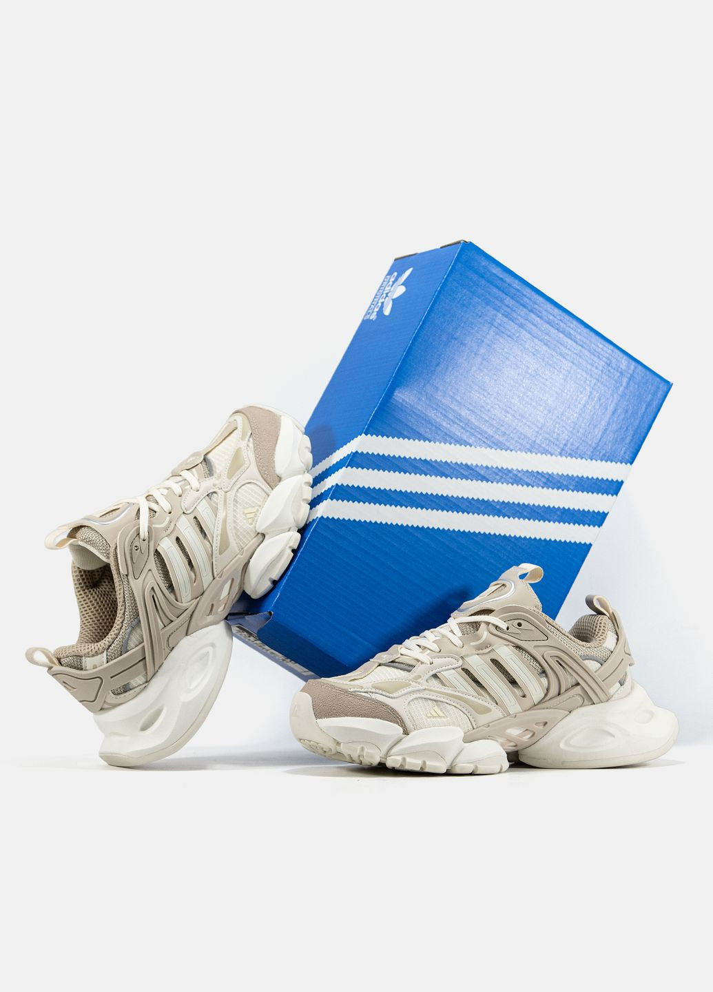 Кросівки жіночі і чоловічі Adidas Vento XLG Deluxe Beige | Адідас Венто Делюкс бежеві No Brand бежеві демісезони (344464613)