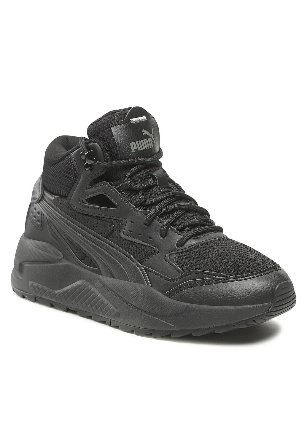 Чорні кросівки x-ray mid wtr jr black 387385-01 демісезон Puma