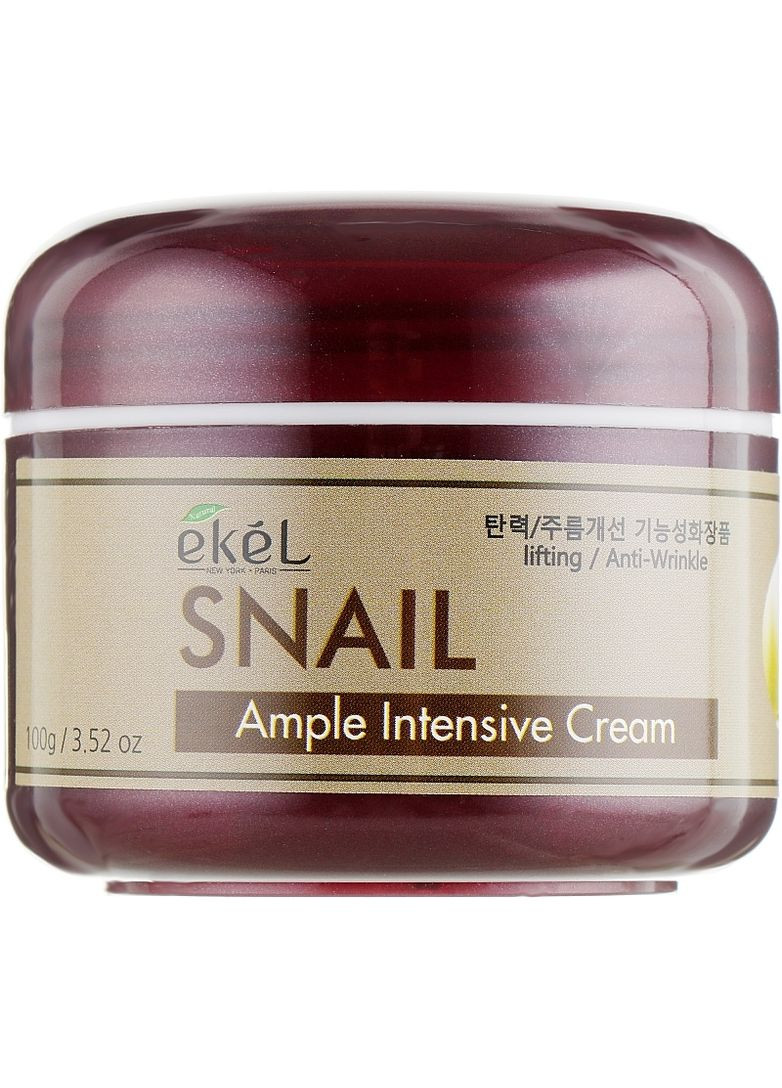 Ekel Крем для обличчя з екстрактом муцину равлика Ample Intensive Cream Snail 100g (2-895695) — Крем, Південна Корея (369797818)