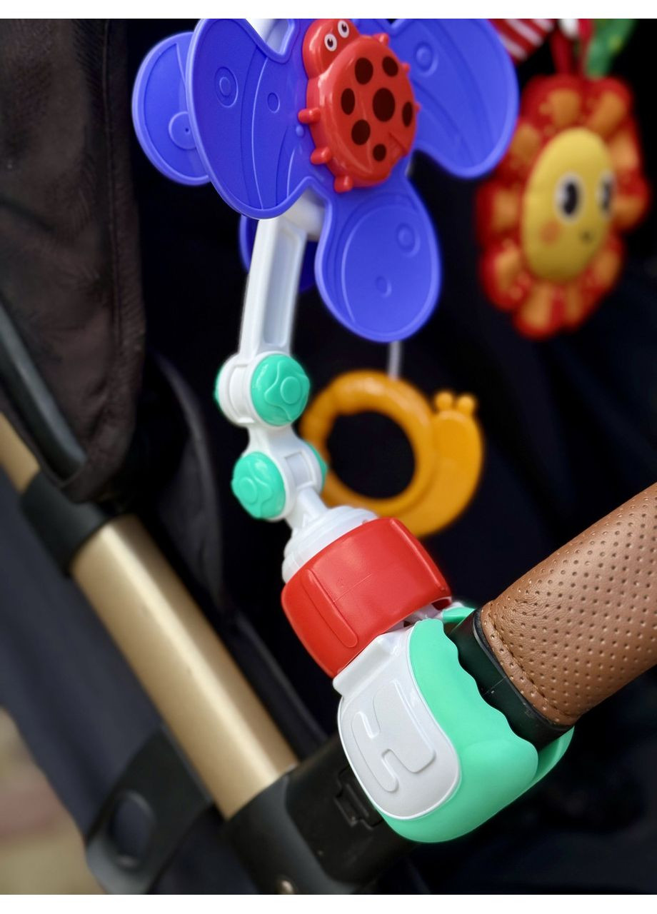 Развивающая дуга на коляску с игрушками «Бчелка и солнышко» на коляску, кроветку No Brand (364553092)