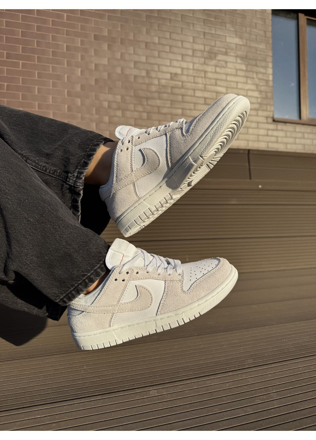 Сірі Осінні кросівки чоловічі nike dunk low grey g найк сб данк No Brand