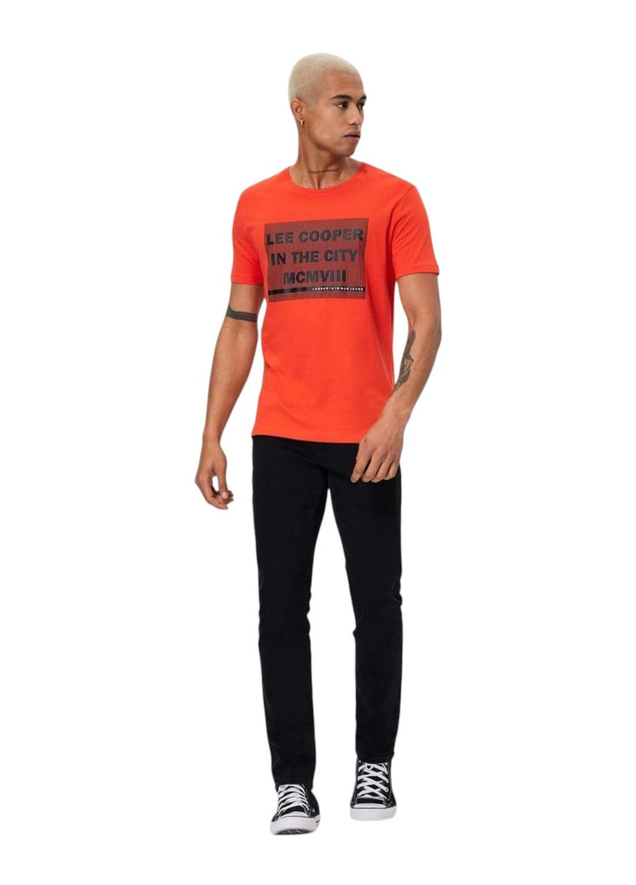 Коралловая футболка мужская Lee Cooper