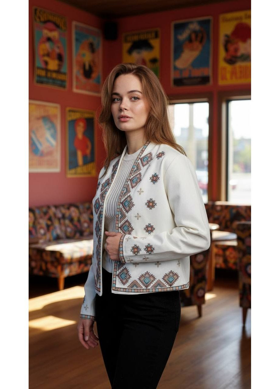 Піджак з вишивкою (розмірна сітка в описі) DK/DL Мода без кордонів (362574497)