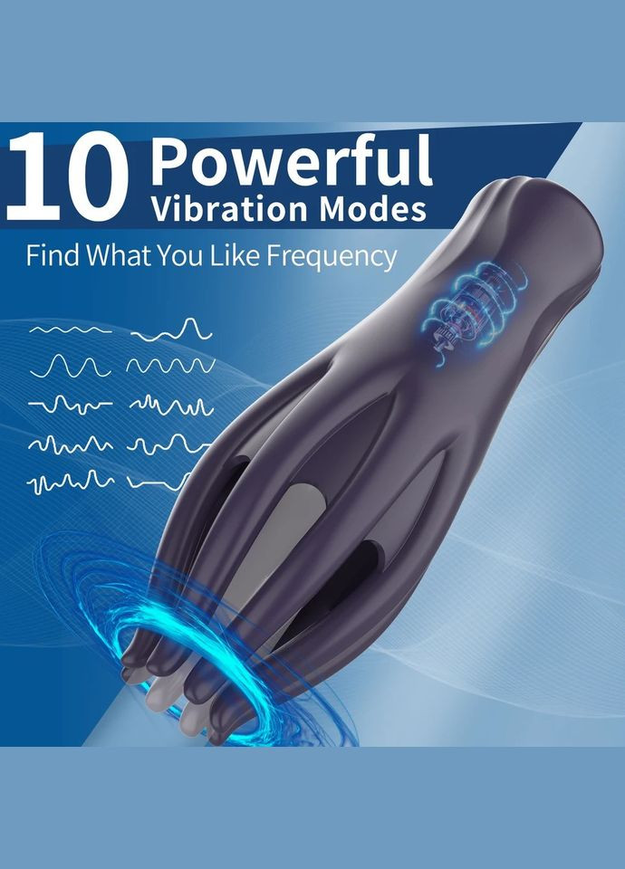 Мужской мастурбатор для члена Интимный тренажер мужской маструбации пениса 10 режимов No Brand (341310019)