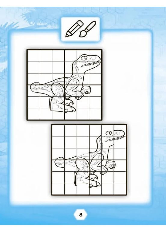 LEGO® Jurassic World™ Развлекайся и рисуй. Книга со стикерами Артбукс (370057913)