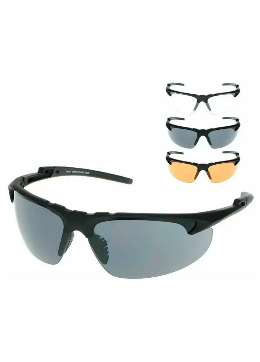 Очки тактические Баллистические Защита глаза TACT. BRILLE APACHE SCHWARZ (15624202) Mil-Tec (292132445)