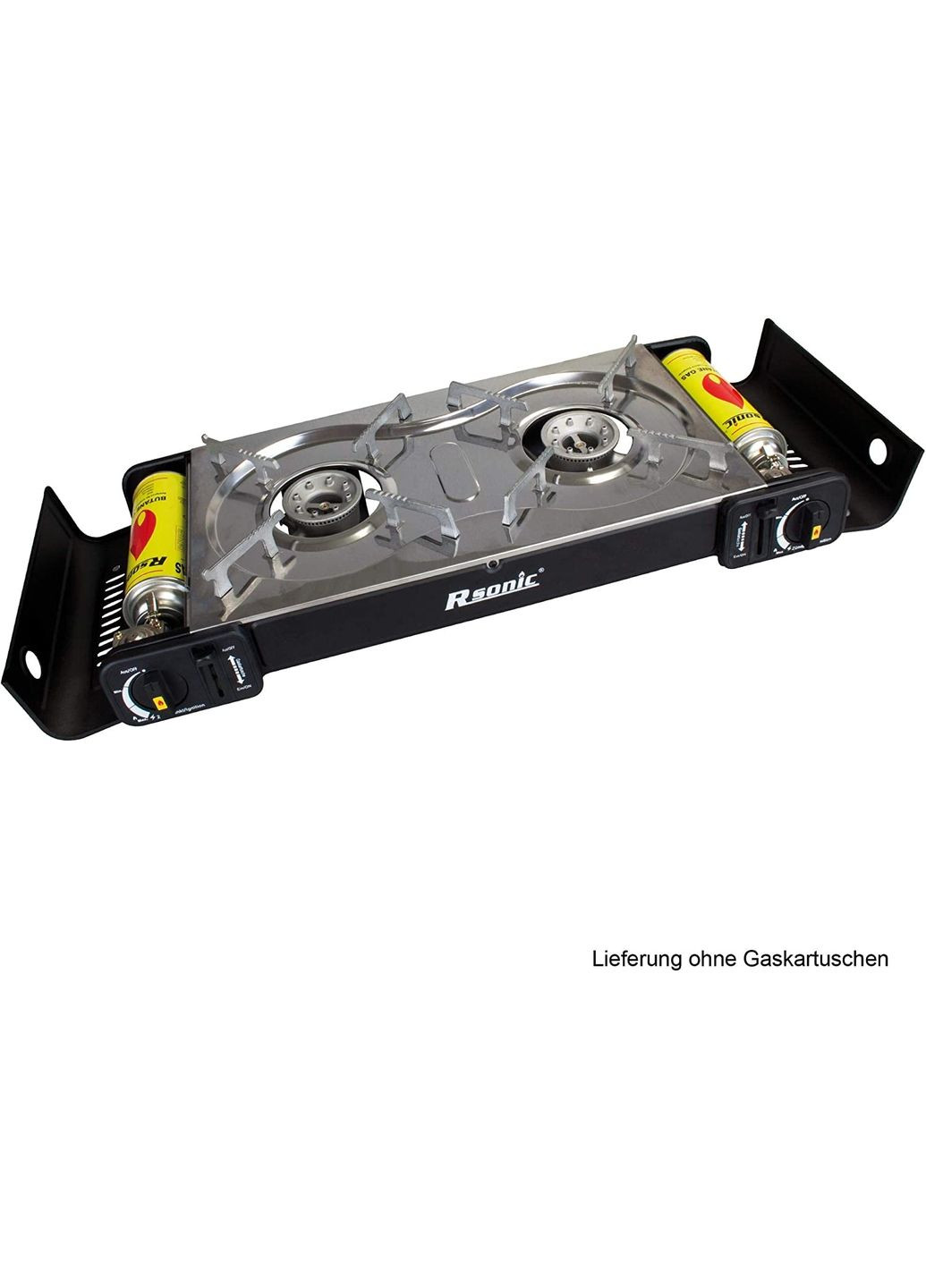 Туристическая плита газовая 2 конфорки в чемодане 2.3кВт 145мг/ч 4016 Черный No Brand (360921349)