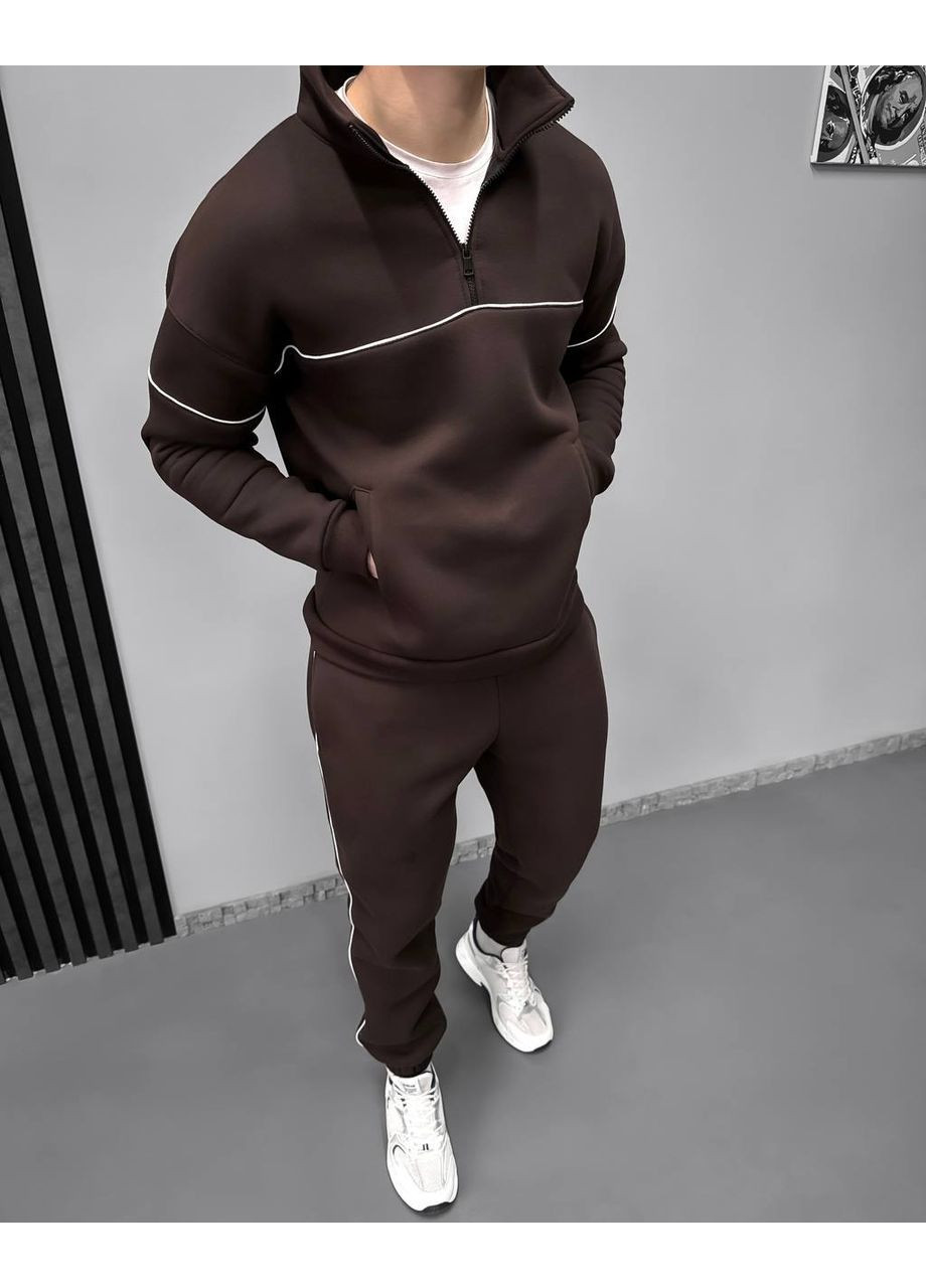 Чоловічий зимній костюм з якісної тринитки на флісі — ЗАМІР В ОПИСІ GD/GL Модний простір (370601538)