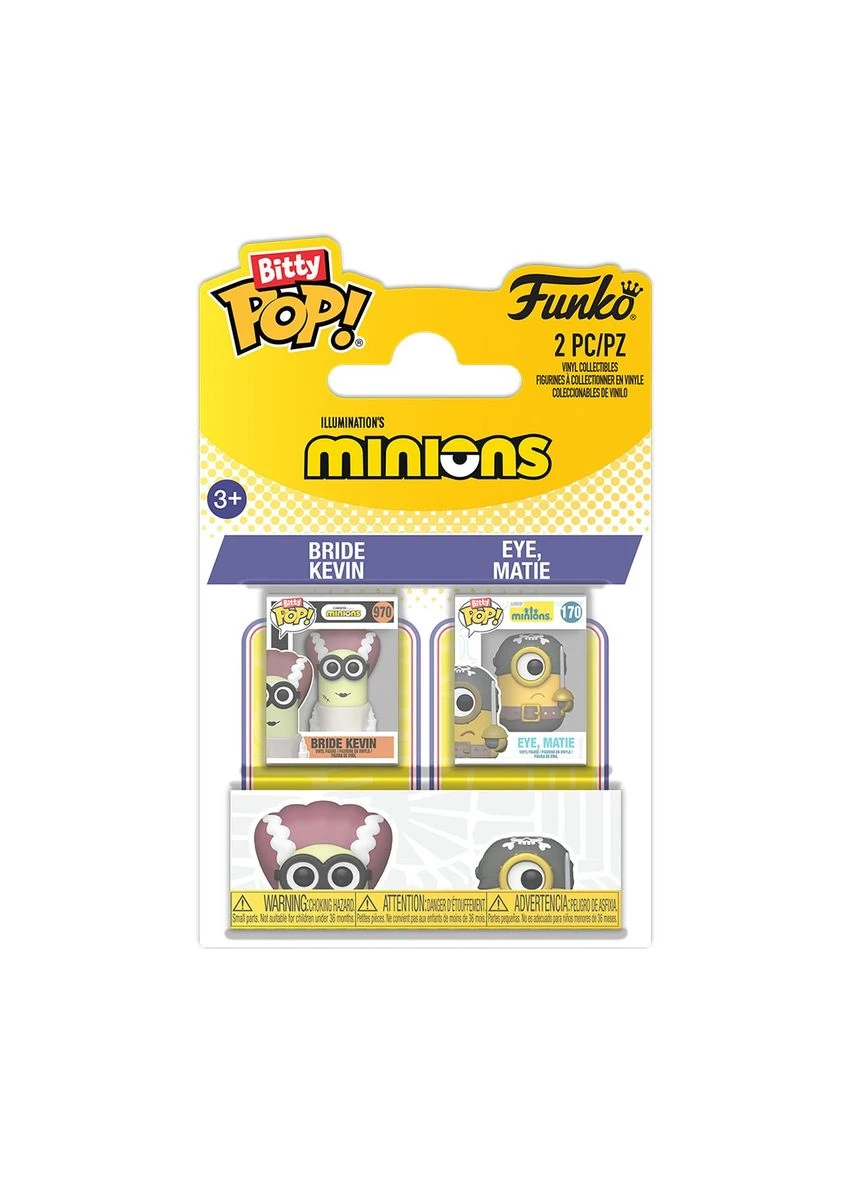 Набір ігрових фігурок Bitty POP! Посіпаки Кевін і Пірат 2 шт 2,5 см Funko (401170790)