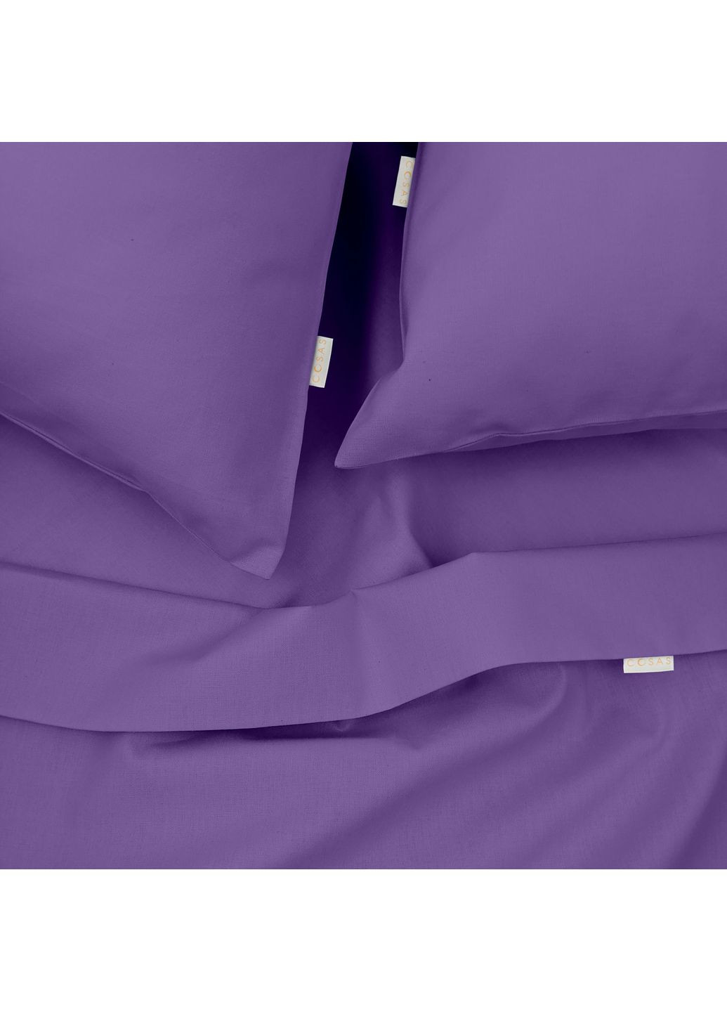 Полуторна постільна білизна з простирадлом на резинці LIGHT PLUM (4822052097236) Cosas (392824852)