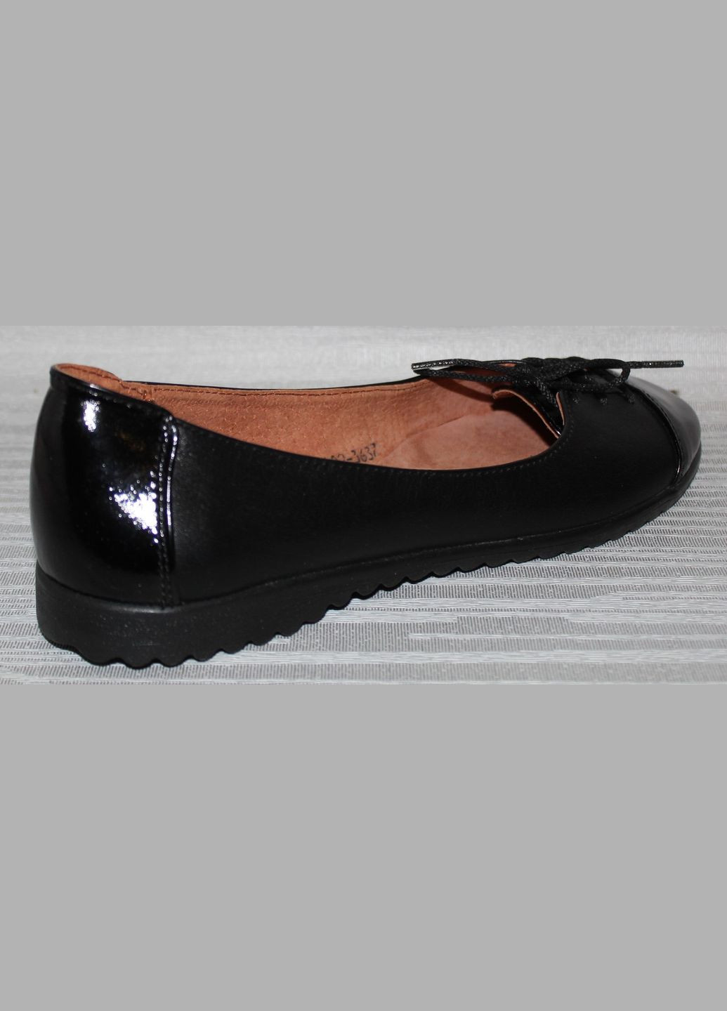 Женские балетки на худенькую ножку Tango | чёрные натуральная кожа (314871616)