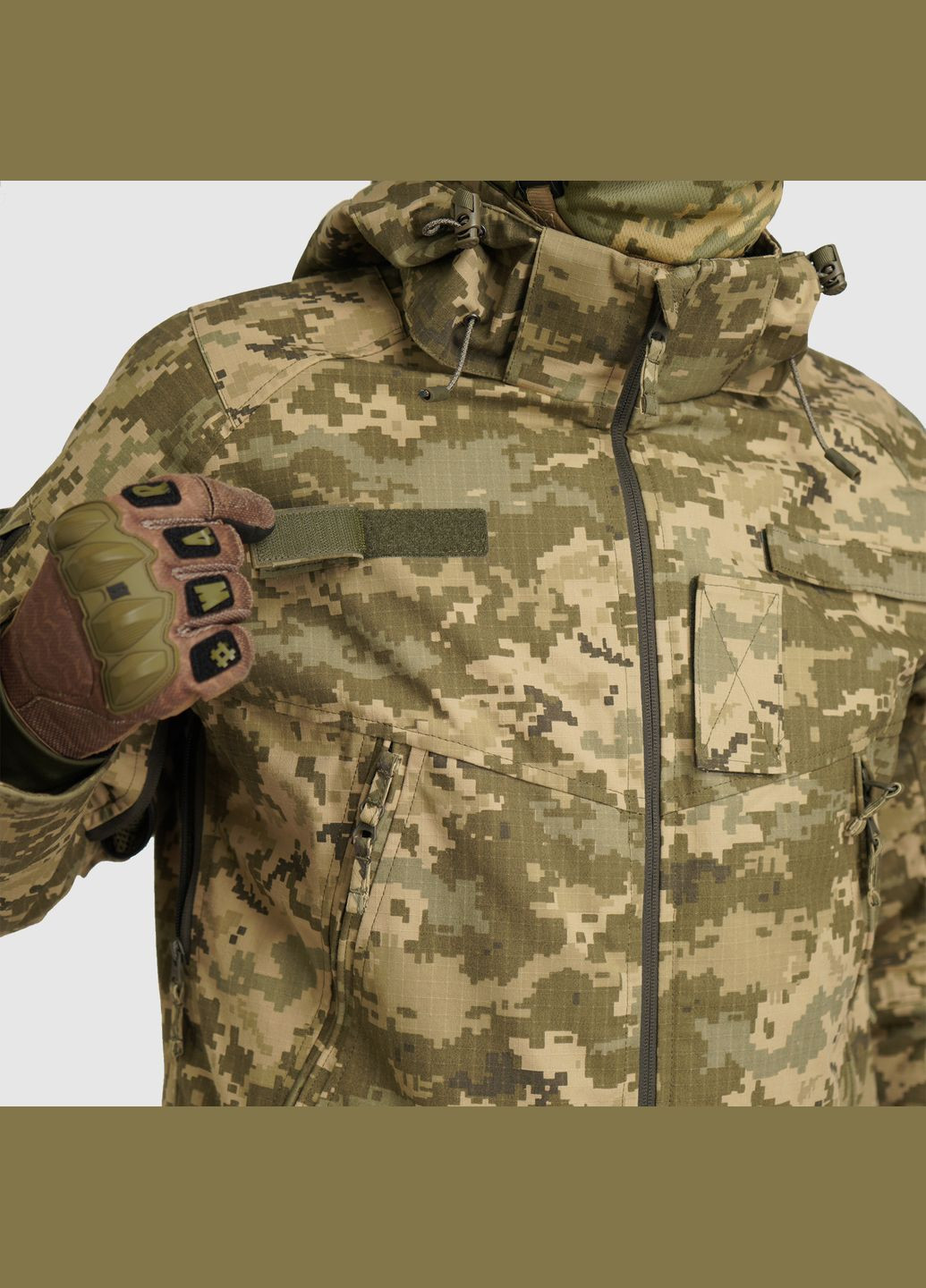 Тактична демісезонна куртка Gen 5.6 Піксель Ripstop | UATAC (316086305)