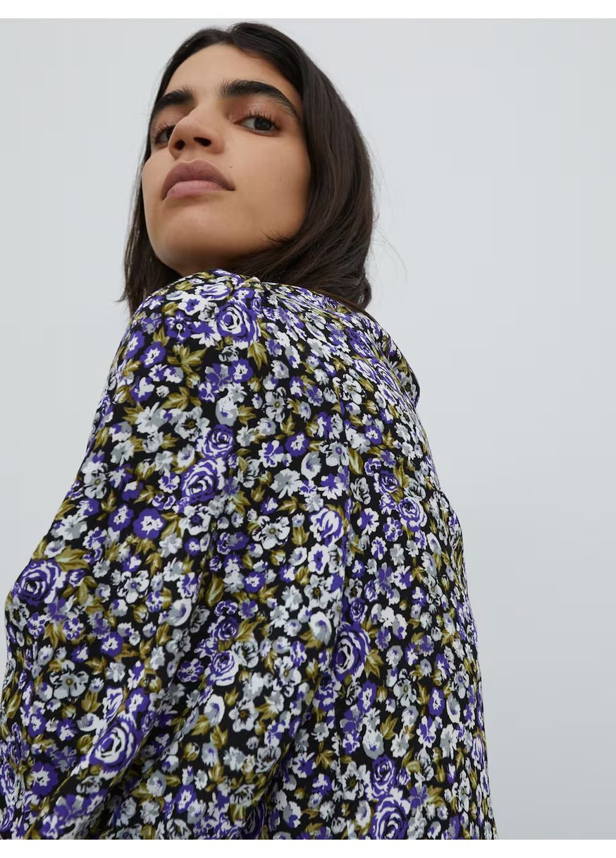 Бузкова сукня у квітковий принт Edited