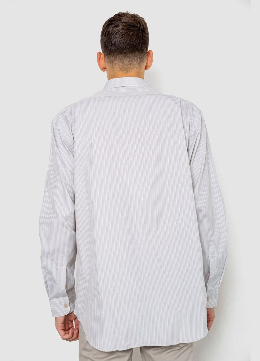 Сорочка чоловіча в смужку сіро-рожева розмір 39 (sku_244R332) No Brand (323041296)